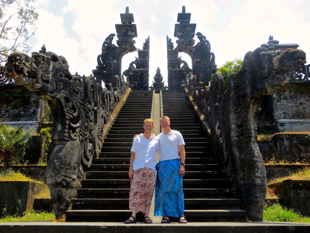 The Mother Temple  of Besakih  in Bali  ten degrees warmer